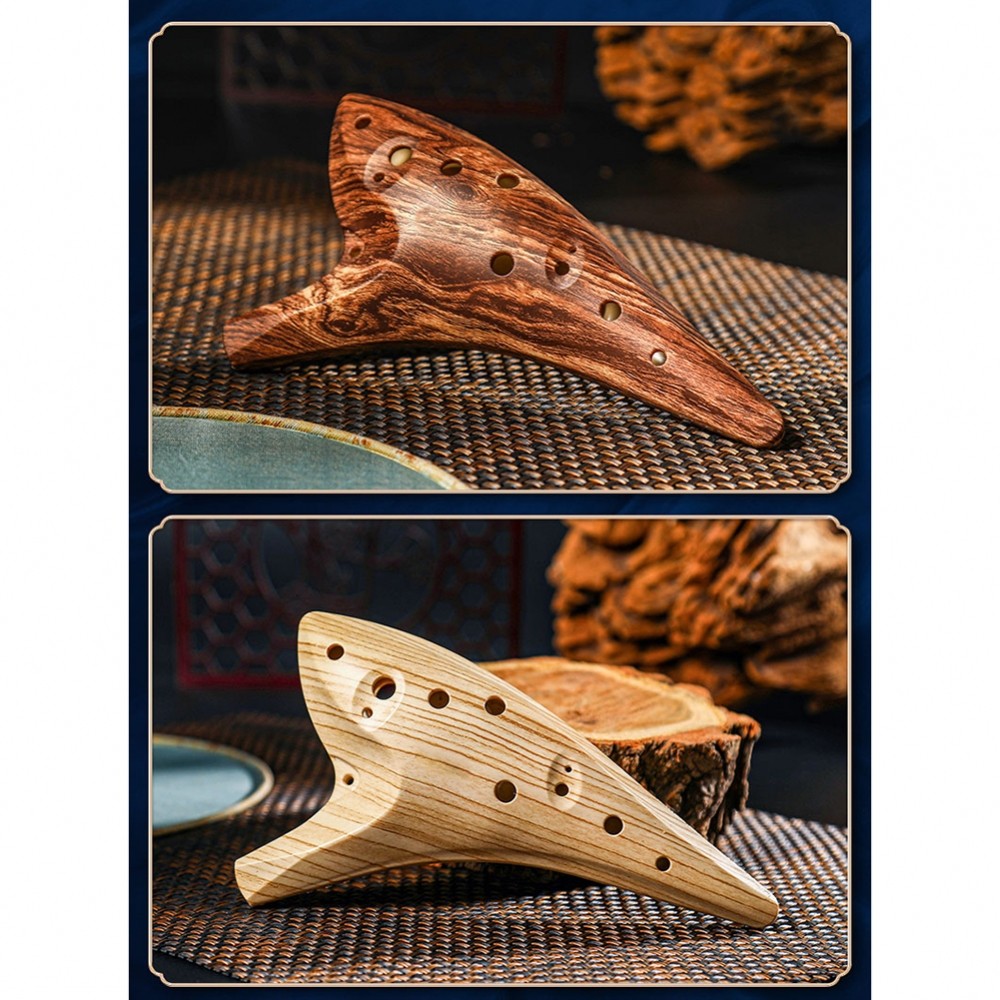 Alto A C Tone Ocarina 12 Lỗ Bao Gồm Túi Đựng Và Hướng Dẫn Âm Nhạc Cho Nhạc Sĩ