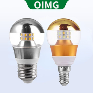  Bóng đèn LED OIMG Bóng đèn Chrome bán mạ điện E27 E14 Vàng Bạc 5W 7W 9W Đèn chùm Nhà bếp Phòng ngủ Phòng khách Bóng đèn Trắng 6000K Ánh sáng ấm áp 3000K Ánh sáng trung tính 4000K Tricolor 220v 