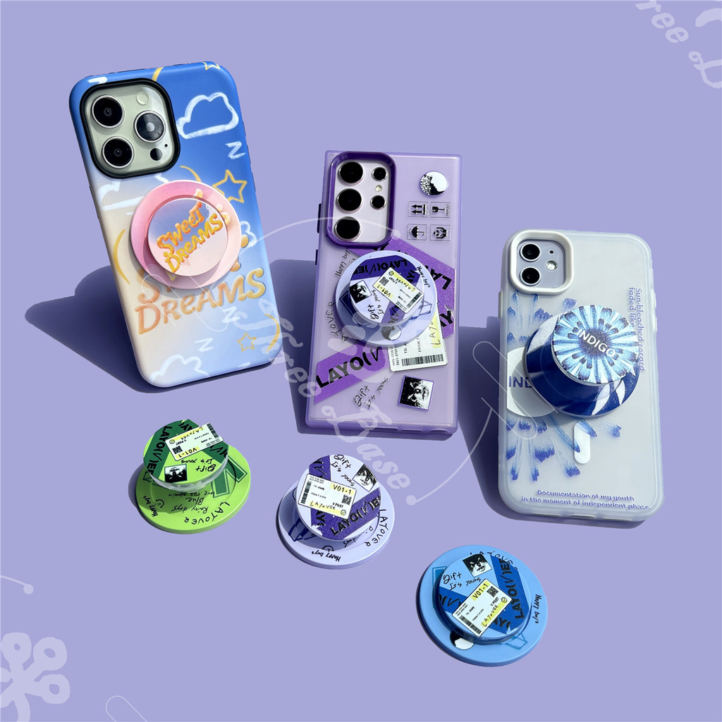 BTBOYS Gấp từ tính RM Indigo Điện thoại di động Giá đỡ kẹp V Layover Jin Echo Ổ cắm bỏ túi Jhope Giấ