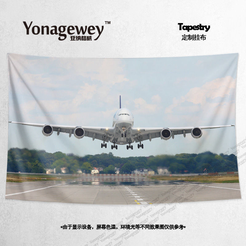 Cửa Hàng Mới Mở Airbus Airbus A380 Airbus Ngoại Vi Phòng Ngủ Trang Trí Poster Nền Vải Treo Tường Tấm