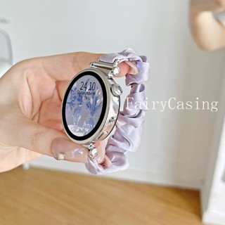 22mm 20mm 18mm Scrunchie Vòng thun cho Galaxy Watch 7 FE 6 5 4 40mm 44mm 6 Vòng đeo tay nữ cổ điển 5 Pro Dây đeo đàn hồi