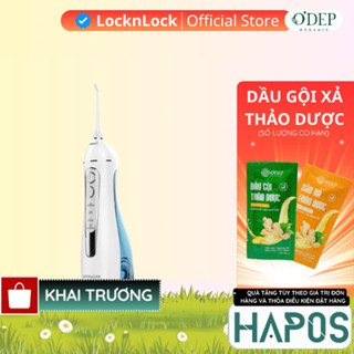 Máy tăm nước không dây LocknLock 4 chế độ  Cordless Oral Irrigator 200ml Màu xanh ENR156BLU  - HAPOS LOCKNLOCK OFC
