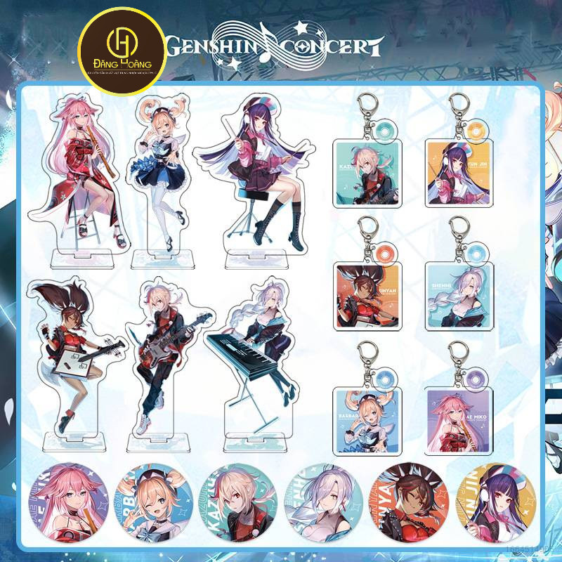 Móc Khóa Mô Hình Nhân Vật Jason Genshin Va Chạm Concert Kazuha Miko_ĐH