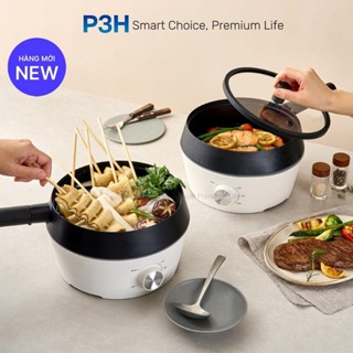 Nồi điện đa năng LocknLock 4 trong 1 dung tích 2L tích hợp nướng chiên hấp lẩu tiện lợi EJP421WHT P3H