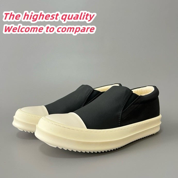 Rick Owens DRKSHDW Slip-On Black Nylon Fabric Casual Sneakers 4700168
