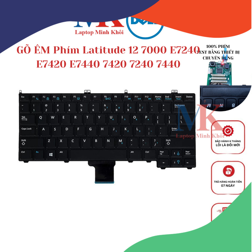 Bàn Phím Laptop Dell Latitude 12 7000 E7240 E7420 E7440 7420 7240 7440