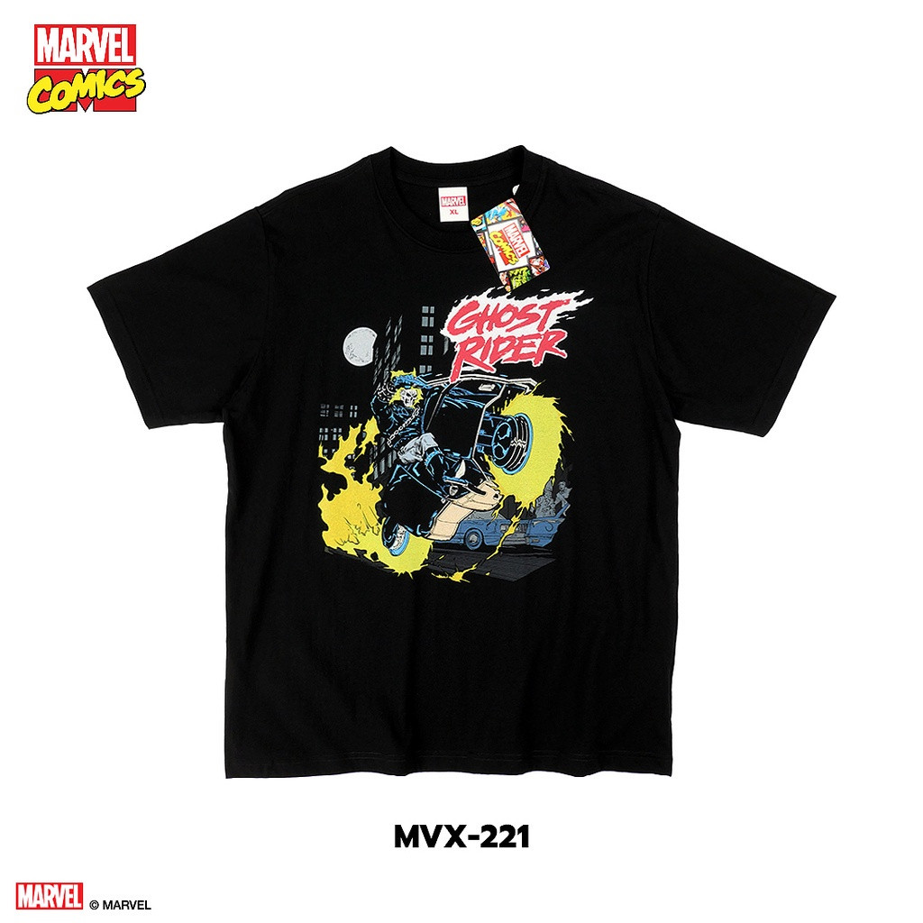 Áo thun ngắn tay cổ tròn Marvel Ghost Rider
