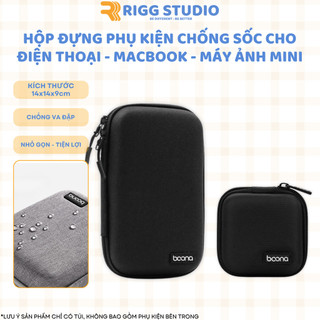  Túi Hộp Đựng Cáp Sạc Phụ Kiện - Tai Nghe - Ổ Cứng Di Dộng WD 2.5 - Pin Dự Phòng Baona Form Cứng 