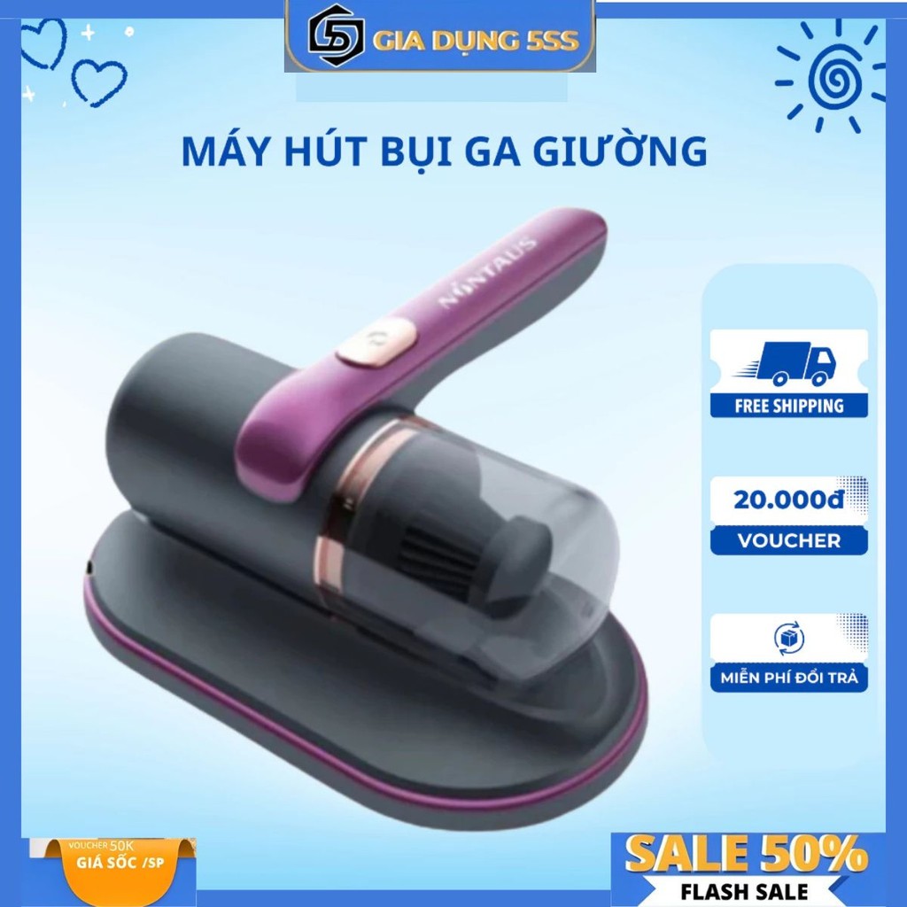 Máy Hút Bụi Giường Nệm Cầm Tay Không Dây Diệt Khuẩn UV