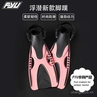 Vây bơi FYU, vây dài vừa, vây silicone cho lặn tự do, vây lặn 6ZUT