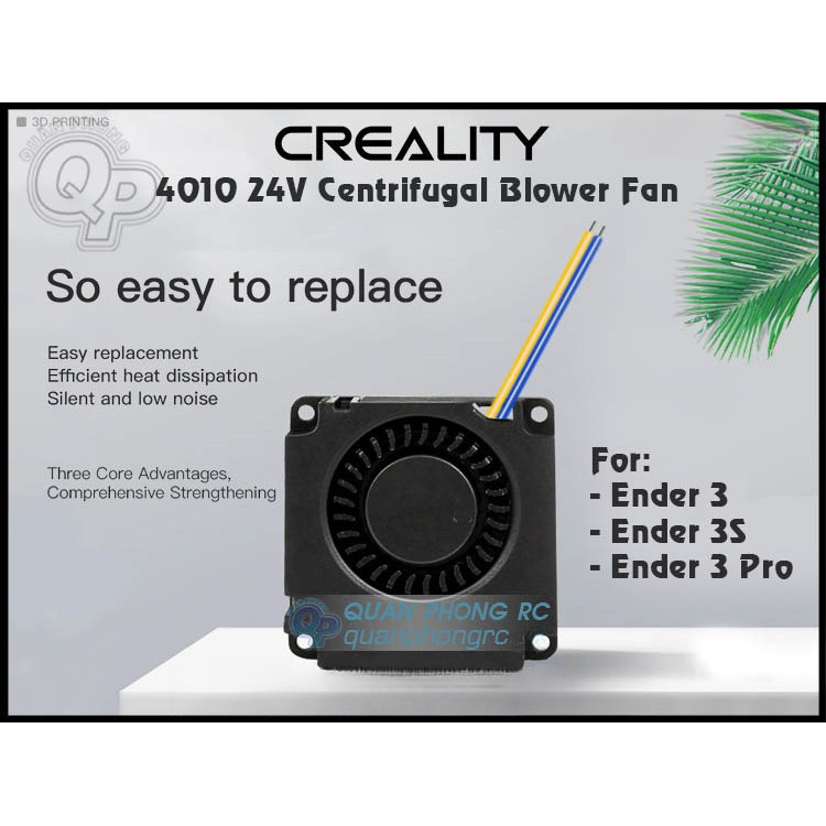 Quạt Sò 24V Cho Máy In 3D Creality 4010 24V 3D Printer Centrifugal Blower Fan