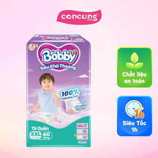 Tã quần Bobby size XXL, 60 miếng (giao bao bì ngẫu nhiên)