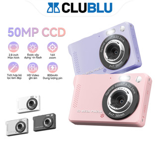 -CLUBLU- Máy Ảnh Kỹ Thuật Số M08 Quay Video 4K Zoom Tự Động AF 50MP Camera Digital Mini Cho Học Sinh