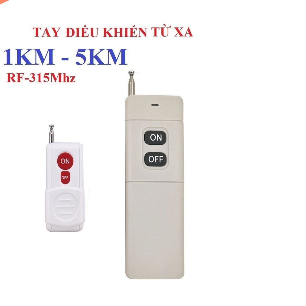 Remote Tay điều khiển từ xa 1KM - 5KM sóng RF 315Mhz tặng kèm pin dùng ghép nối cho các loại có cùng tần số