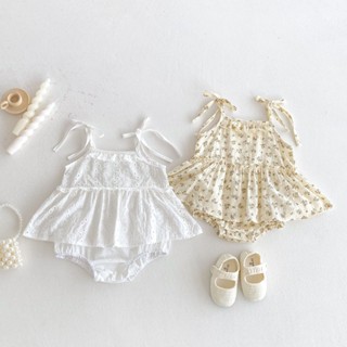 Body Váy Bé Gái 2 Dây Buộc Nơ Cho Bé Gái Sơ Sinh 1 2 Tuổi MINTSCLOSET Quảng Châu - BV7171