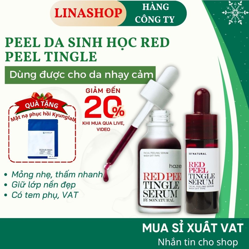 Tinh Chất Red Peel Serum Peel Da Red Peel Tái Tạo Da Sinh Học Chính Hãng 11ML/35ML - LINASHOP