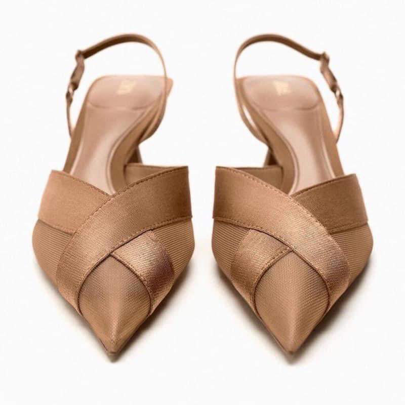 HC (Sẵn-Lùi 1sz) Giày ZR Nâu Mũi Nhọn Full Box HC