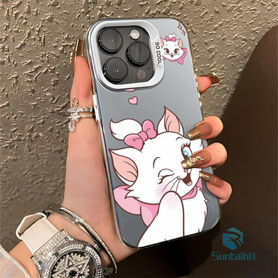 Suntaiho Ốp Lưng iPhone Hoạt Hình Sang Chảnh Đẹp Mèo Marie Họa Tiết IDM Cứng Cao Cấp Chống Sốc Chống Bẩn Cho iPhone 11 12 13 14 15 16 Pro Max IP