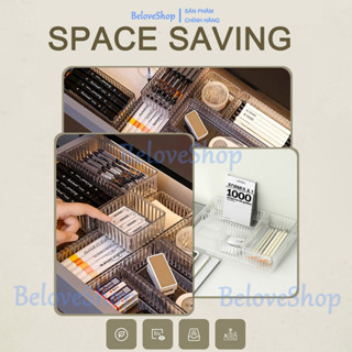 Khay chia ngăn kéo hộc tủ, Khay đựng đồ trong suốt nhiếu size sắp xếp ngăn tủ gọn gàng