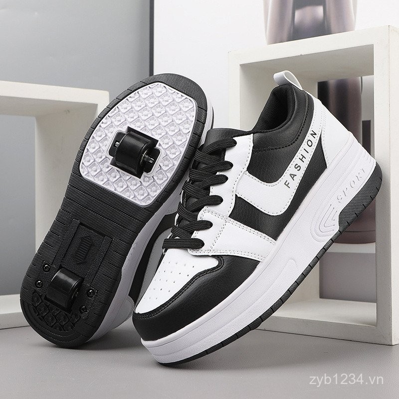 Giày Heelys cho người lớn với bánh xe kép, đi lại và trượt vô hình cho nam, nữ, trẻ em và sinh viên 