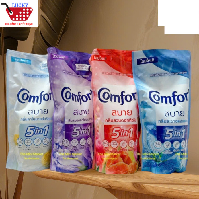 Nước Xả vải Comfort Thái Lan (500ml/1 túi) đậm đặc lưu hương lâu mềm mịn từng sợi vải