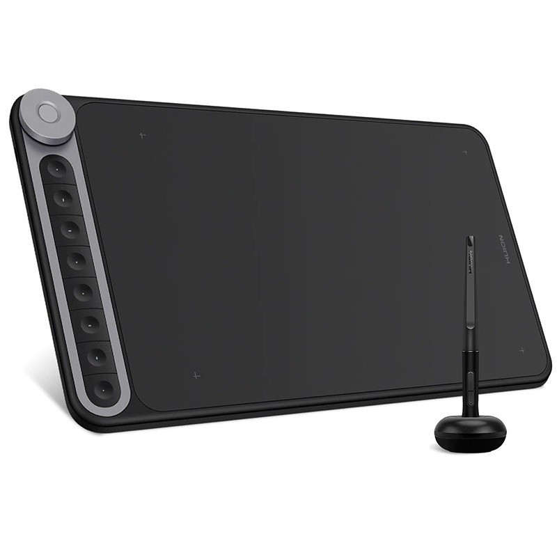 Bảng vẽ điện tử không dây Huion Inspiroy Dial Q620M kèm bút không pin tương thích với Chromebook, Ma
