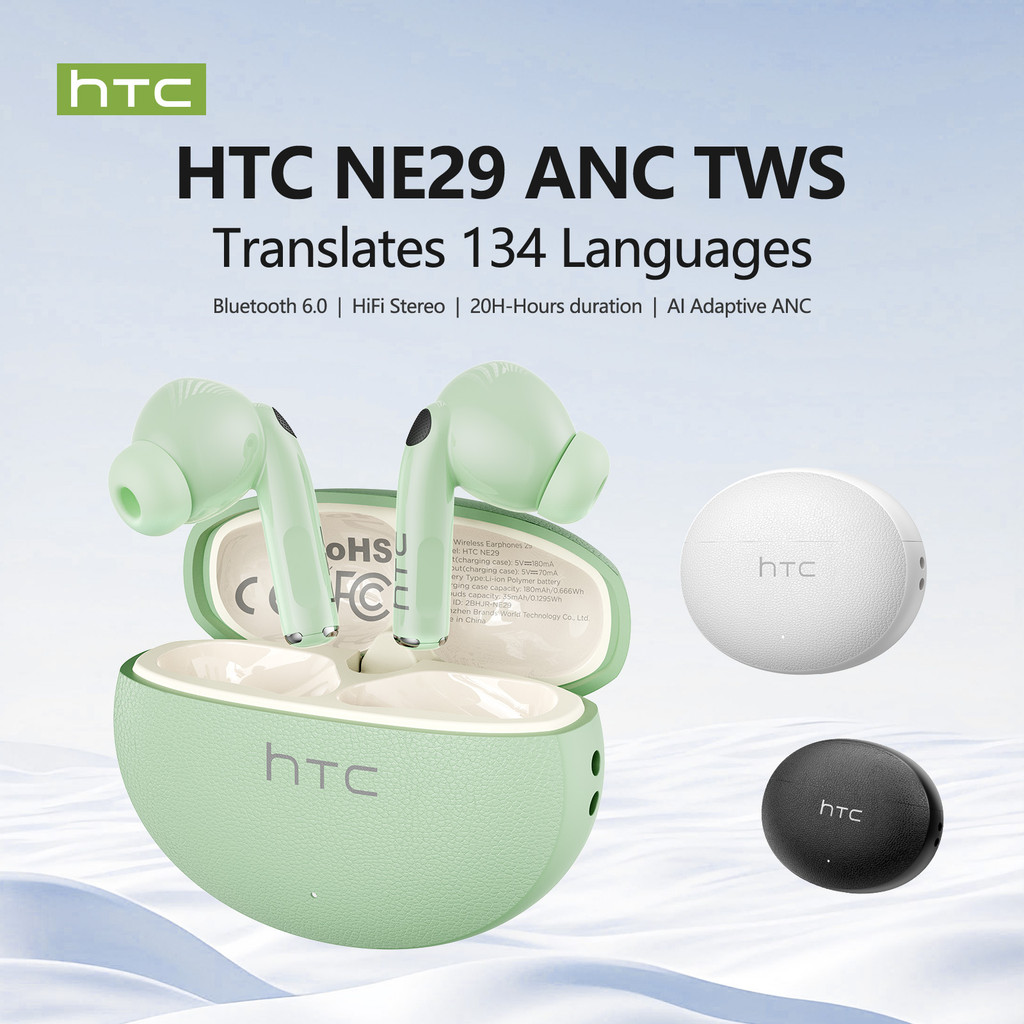 HTC NE29  Tai Nghe Phiên Dịch  Dịch Thời Gian Thực 134 Ngôn Ngữ Bluetooth 6.0 Độ Trễ Thấp Âm Thanh HIFI | BigBuy360 - bigbuy360.vn