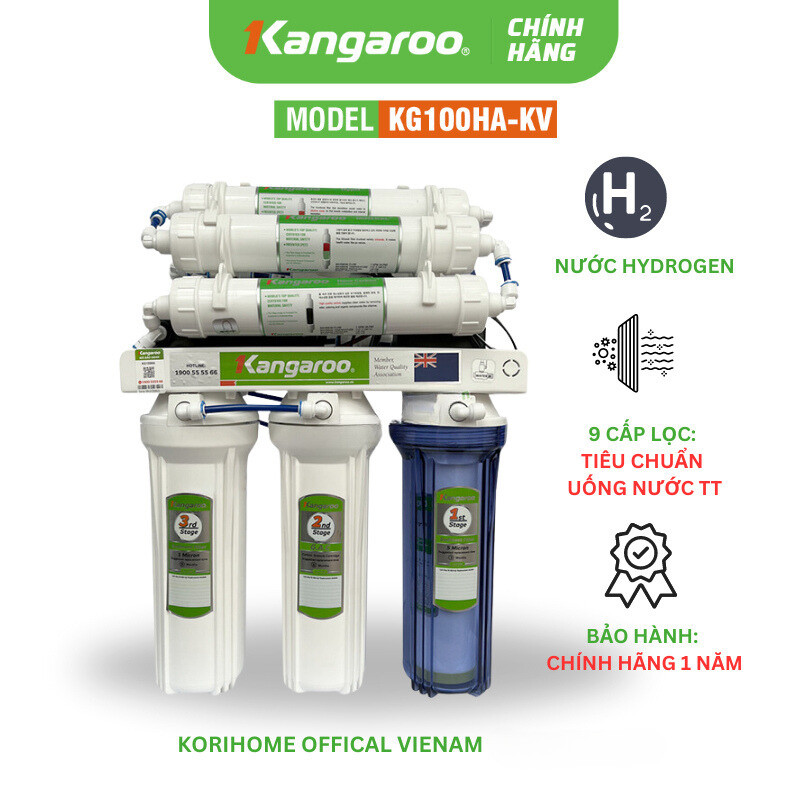 Máy Lọc Nước Kangaroo Hydrogen KG100HA Không Tủ bảo hành Chính hãng 24 tháng