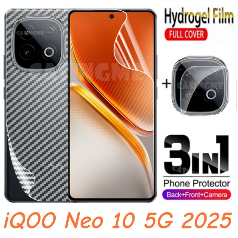 Dành Cho iQOO NEO 10 5G 2025 Mặt Trước Mặt Sau Full Cover Bảo Vệ Hydrogel Phim Cho iQOO Neo10 NEO 10
