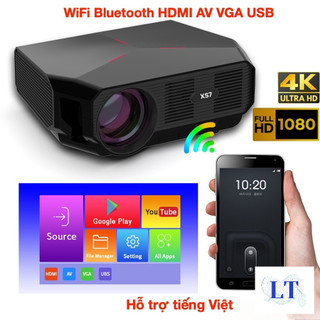 [Bản quốc tế] Máy Chiếu Thông Minh Swanfilm XS7 4K 1920x1080P Full HD 4600 lumen loa HiFi màn hình lớn 200"