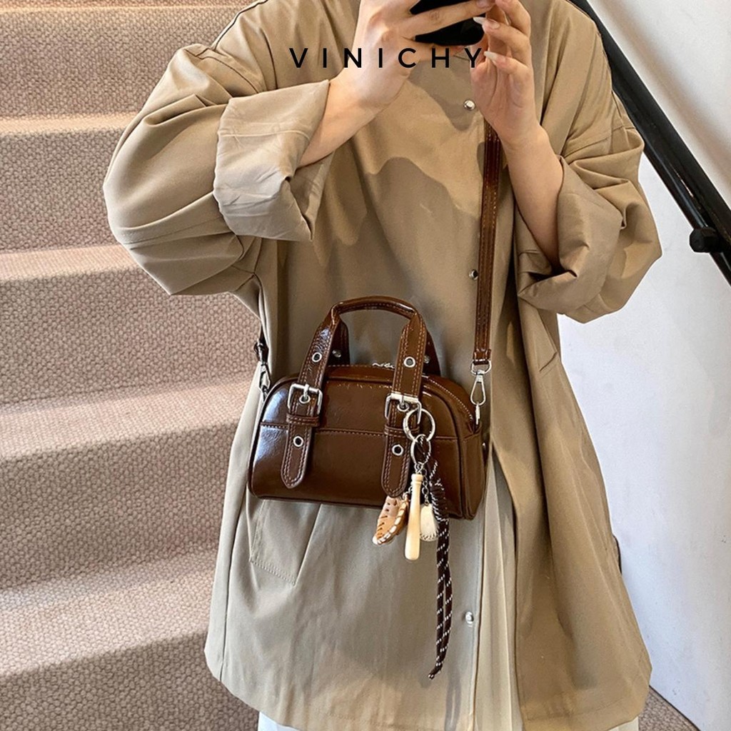 Túi xách nữ đeo chéo, đeo vai VINICHY size 20cm HA685
