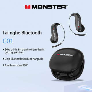  Monster C01 In-Ear Wireless Mới Bluetooth 6.0 Tai nghe Tuổi thọ pin dài Tai nghe giảm tiếng ồn 