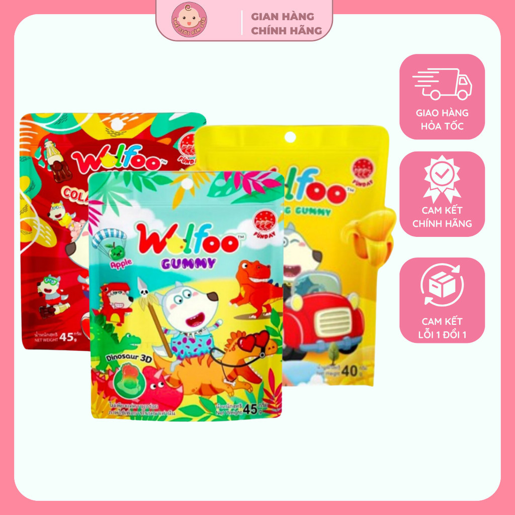 Kẹo Dẻo Wolfoo Nhiều Hương Vị, Trứng Socola Wolfoo – Đồ Ăn Vặt Cho Bé, Hàng Chính Hãng - Thế Giới Bỉ