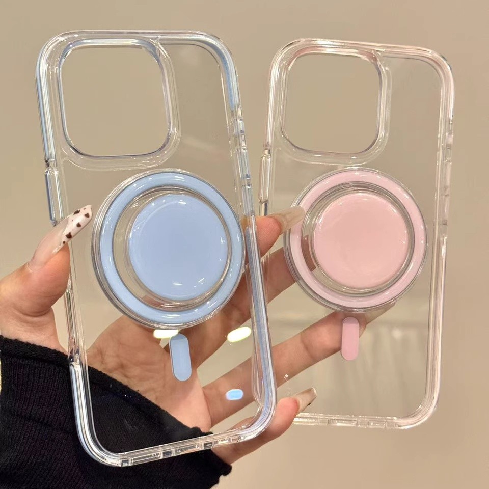 Socket Magsafe Giá Đỡ Điện Thoại Từ Tính Cho IPhone 16 Pro Max Có Thể Gập Lại Ring Grip Co Giãn Để B