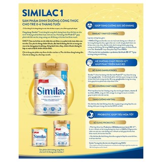 Sữa Similac Số 1 (0-6 tháng) 380g ( Giao bao bì ngẫu nhiên)