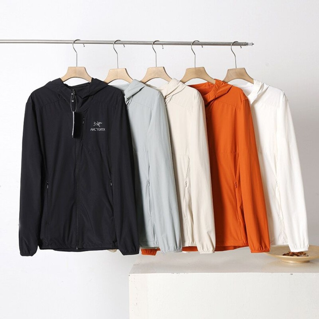 Áo khoác chống nắng ARCTERYX UPF50+ cho nữ có khóa kéo chống tia UV Áo hoodie dài tay cho nam Quần á