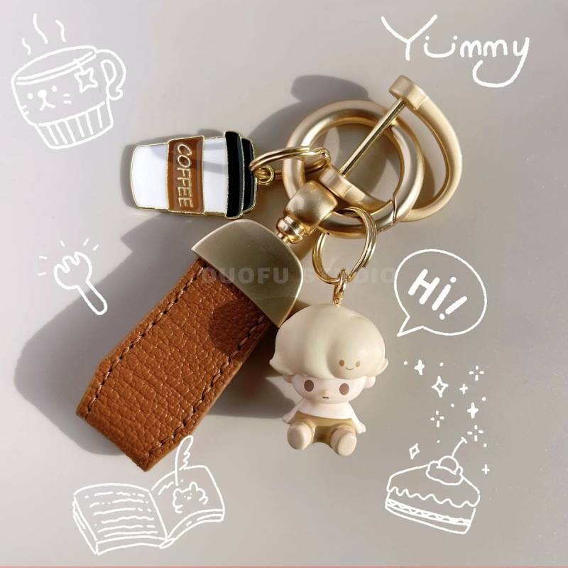Car Sitting Keychain Cute Grain Bag Cute Pendant Car Sitting Keychain Cute Grain Bag Cute Pendant Ca