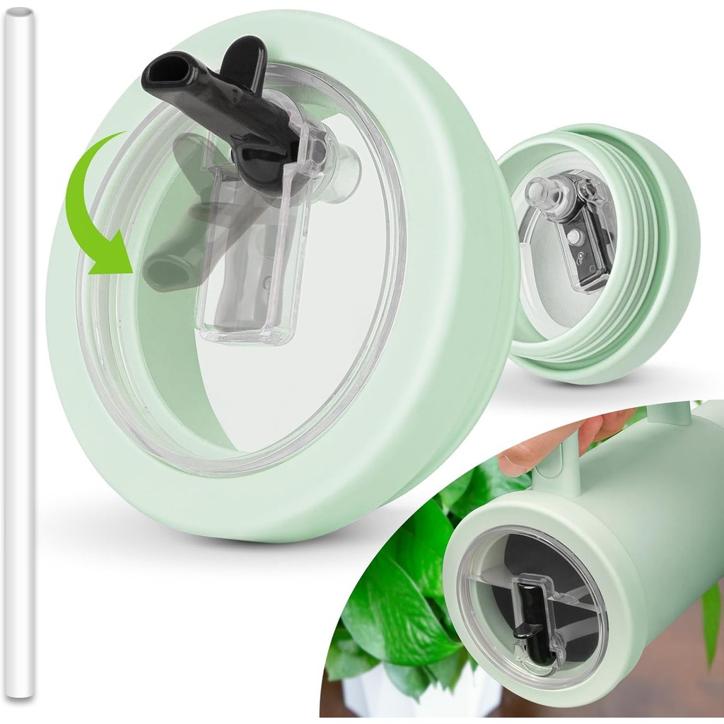 40 oz Tumbler Nắp Thay Thế Cho Stanley Flip Straw Nắp Cho Stanley Quencher H2.0 Du Lịch Tumbler Chốn