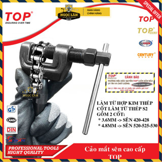 [Chính hãng TOP] Cảo mắt sên TOP, Vam tháo đột xích xe máy 3.6mm 4.8mm  thép đúc nguyên khối cao cấp