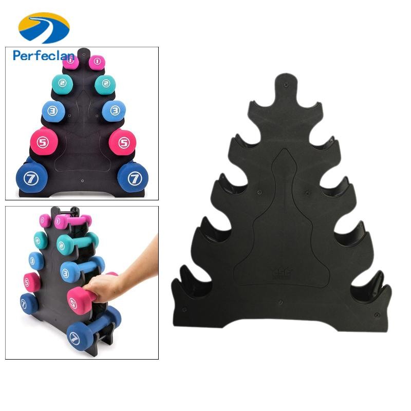 Perfeclan Di Động 5 Lớp Dumbell Giá Trọng Lượng Thiết Bị Tập Thể Hình Tổ Chức Màu Đen