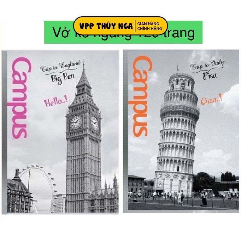 Vở kẻ ngang LANDSCARE 120 trang B5 Campus NB-BLAS120-B