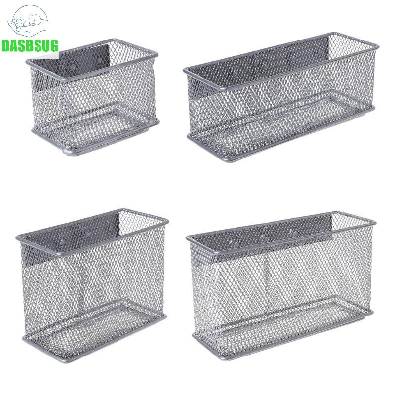 Durable Refrigerator Wire Mesh Magnetic Basket Storage Box Pen Makeup Organizer