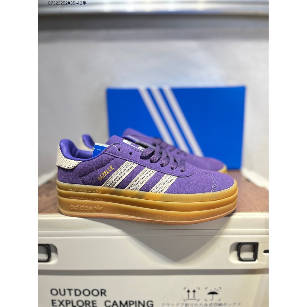 ✅AD Originals Gazelle Bold đế dày thông thường chống trượt và bền bỉ