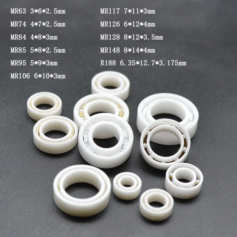Vòng bi gốm đầy đủ mịn MR115 MR106 MR117 MR74 MR106 R188 MR63 MR84 MR95 MR126 MR128