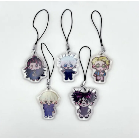 Jujutsu Kaisen acrylic phonecharms (Geto, Gojo, Nanami, Choso, Inumaki)