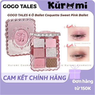 [GOGO TALES] Bảng Phấn Mắt Gogo Tales 6 Ô Vỏ Hồng GOGO TALES Sweet Ballet Soft Mist Eyeshadow Palette GT773