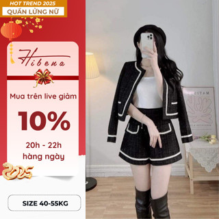  Set Dạ Nữ tweek Hai Lớp Viền Dây Cổ Tròn Chanh Xả B03 