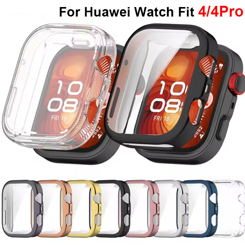 Ốp Lưng Silicon TPU Kính Cho Huawei Watch Fit 4 Đồng Hồ Thông Minh Bảo Vệ Màn Hình Khung Ốp Lưng Cho