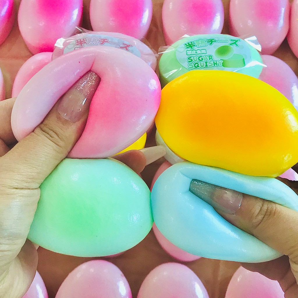 Sugar Squishy Phô mai màu Squishy Squishy tăng chậm
