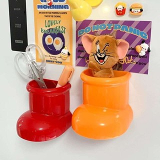 Hộp đựng đồ nam châm hít tủ lạnh hình chiếc ủng, có thể để bàn đựng bút viết cọ trang điểm